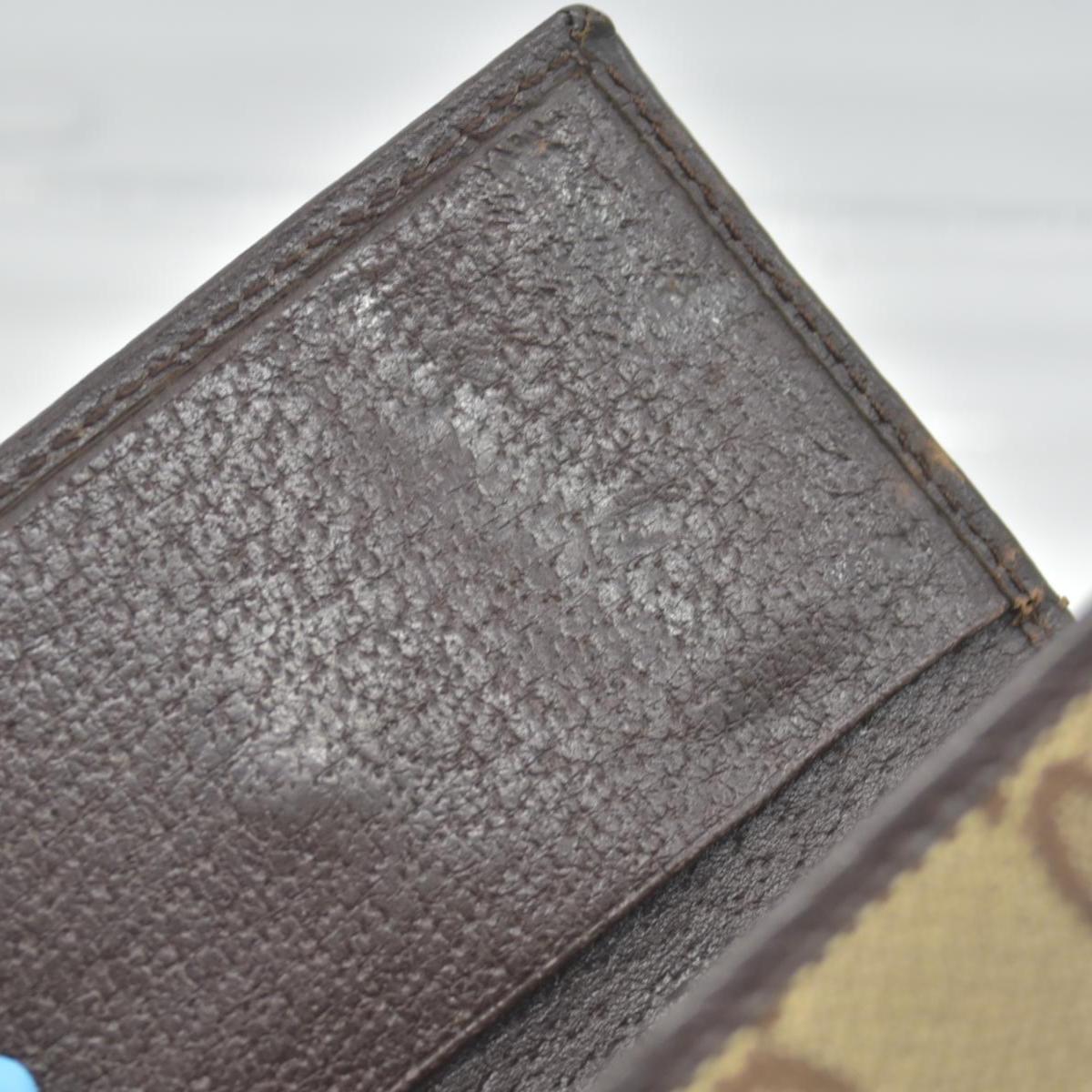 GUCCI Monogram 6 Key Holder Case Dark Brown GG Wallet Canvas Signature Logo CONSIGNMENT