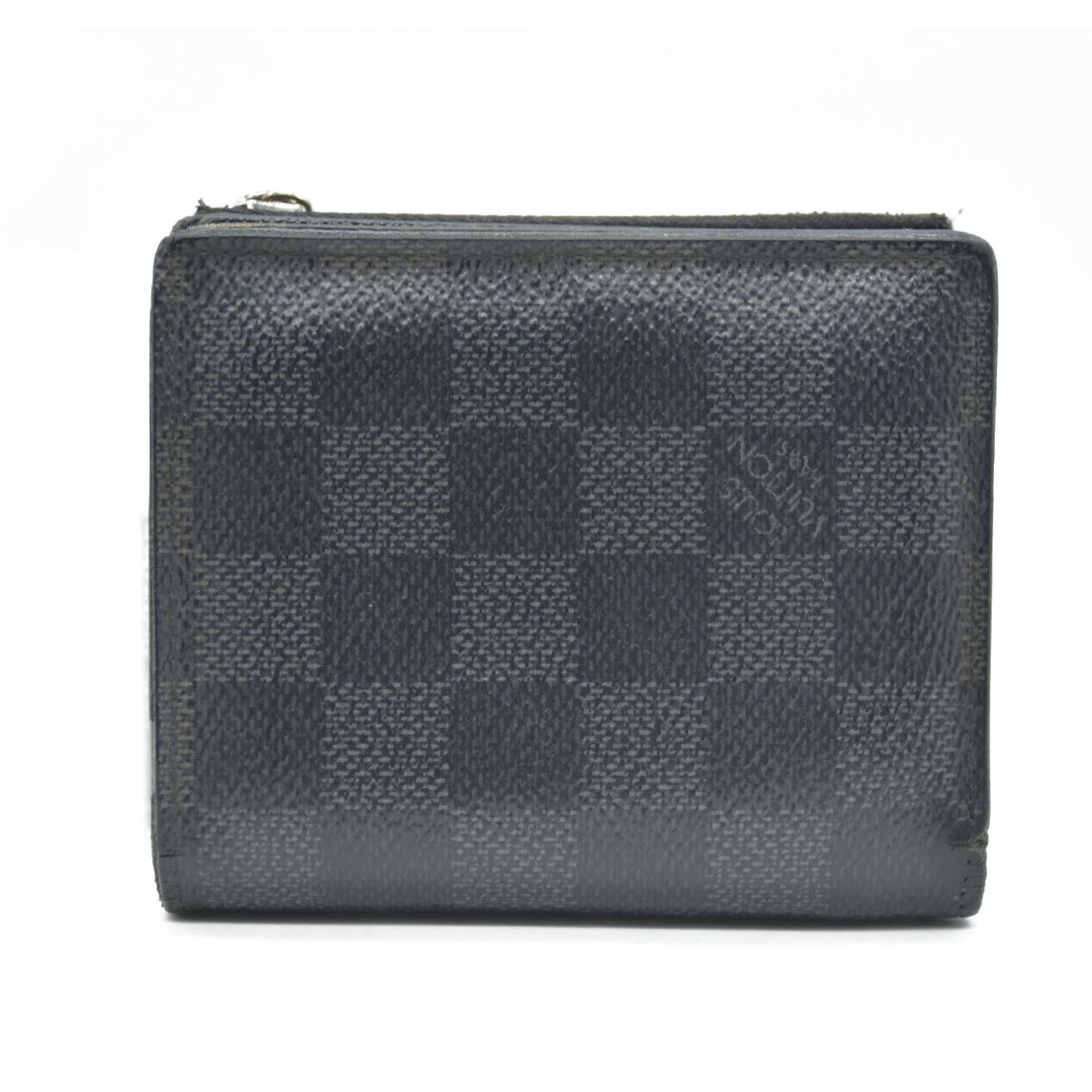 Louis Vuitton Damier Graphite Portefeuille Smart Bifold Wallet Black TS1167