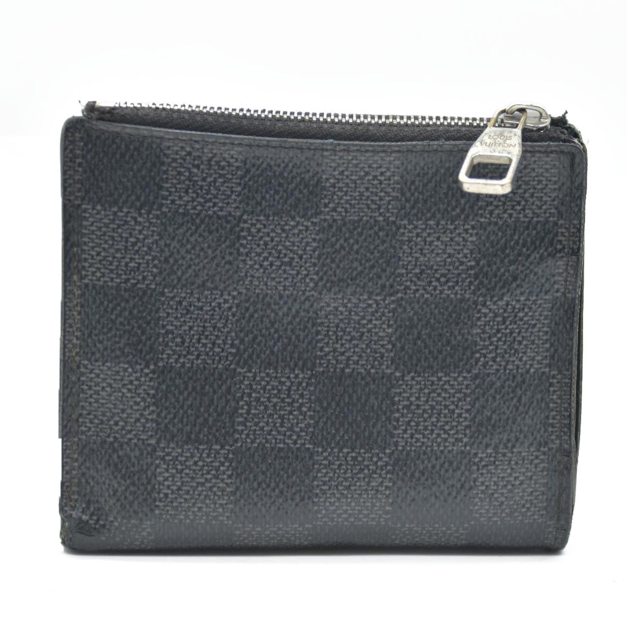 Louis Vuitton Damier Graphite Portefeuille Smart Bifold Wallet Black TS1167