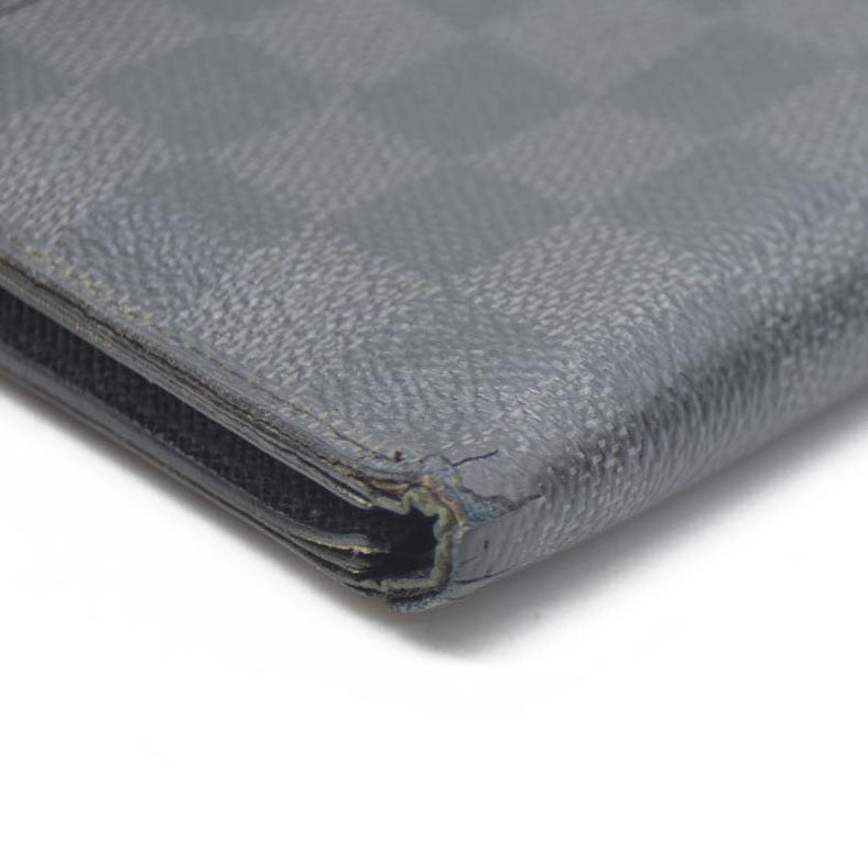 Louis Vuitton Damier Graphite Portefeuille Smart Bifold Wallet Black TS1167