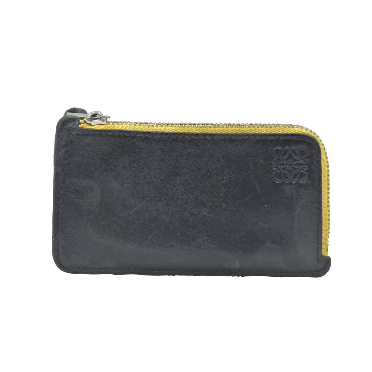 $450 Loewe DAMAGED Black Rainbow Coin Wallet CONSIGNMENT