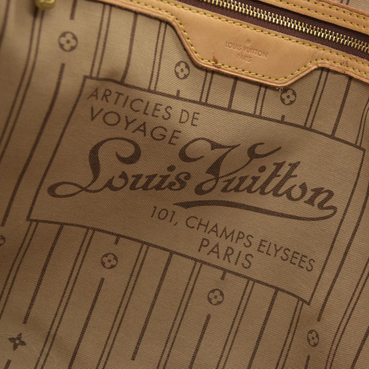 AUCTION $2420 Louis Vuitton  Monogram Neverfull GM