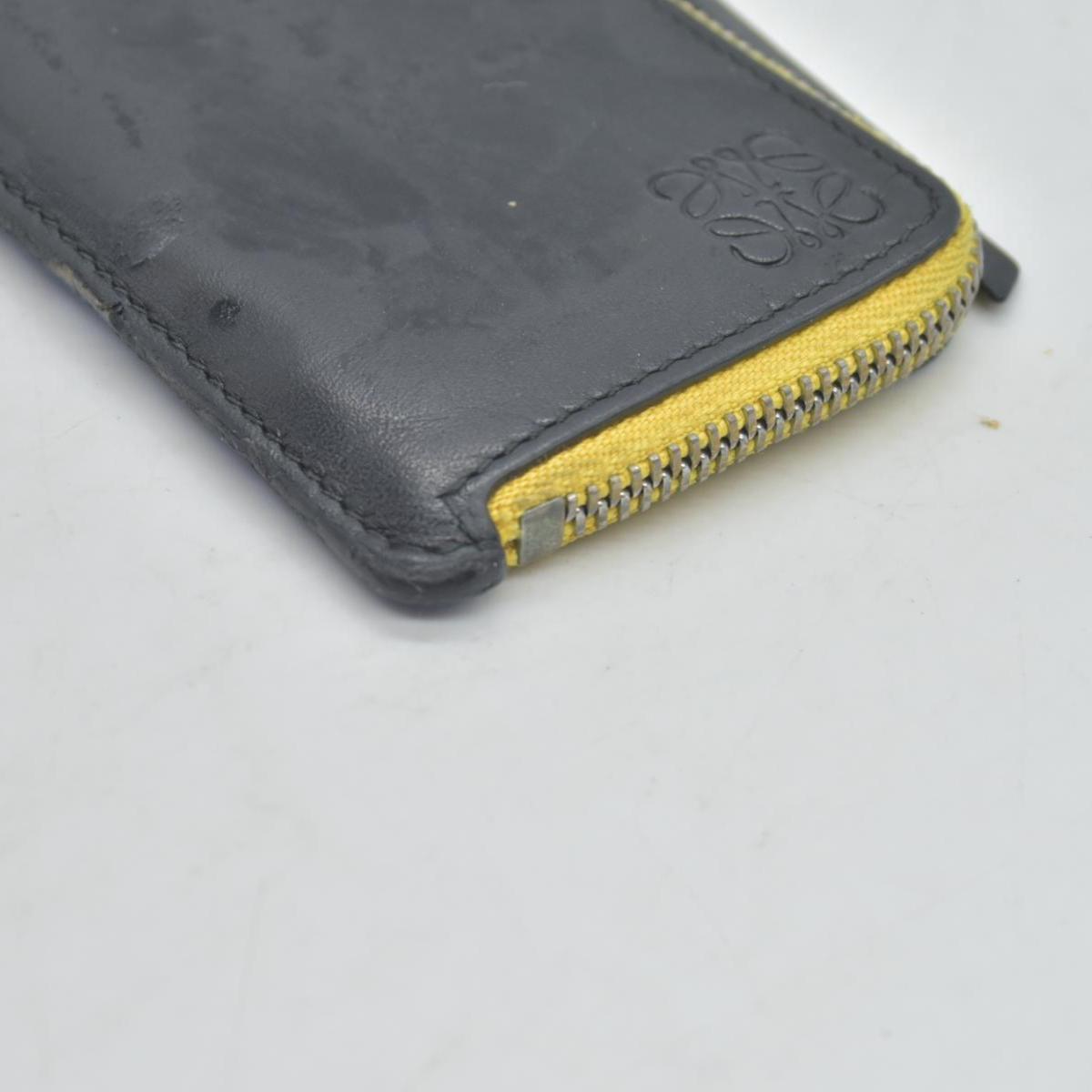 $450 Loewe DAMAGED Black Rainbow Coin Wallet CONSIGNMENT