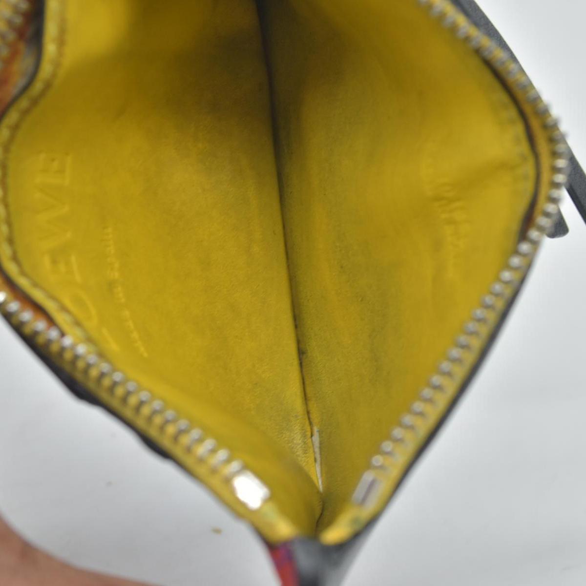Loewe Black Rainbow Coin Wallet CONSIGNMENT