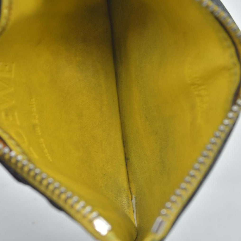 $450 Loewe DAMAGED Black Rainbow Coin Wallet CONSIGNMENT