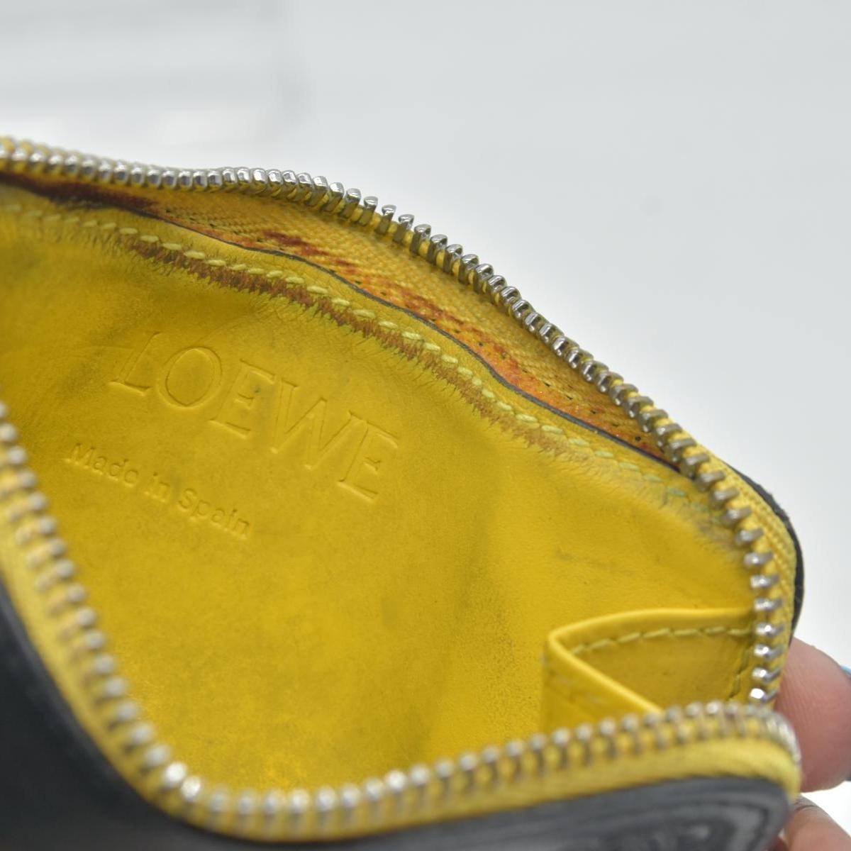 Loewe Black Rainbow Coin Wallet CONSIGNMENT