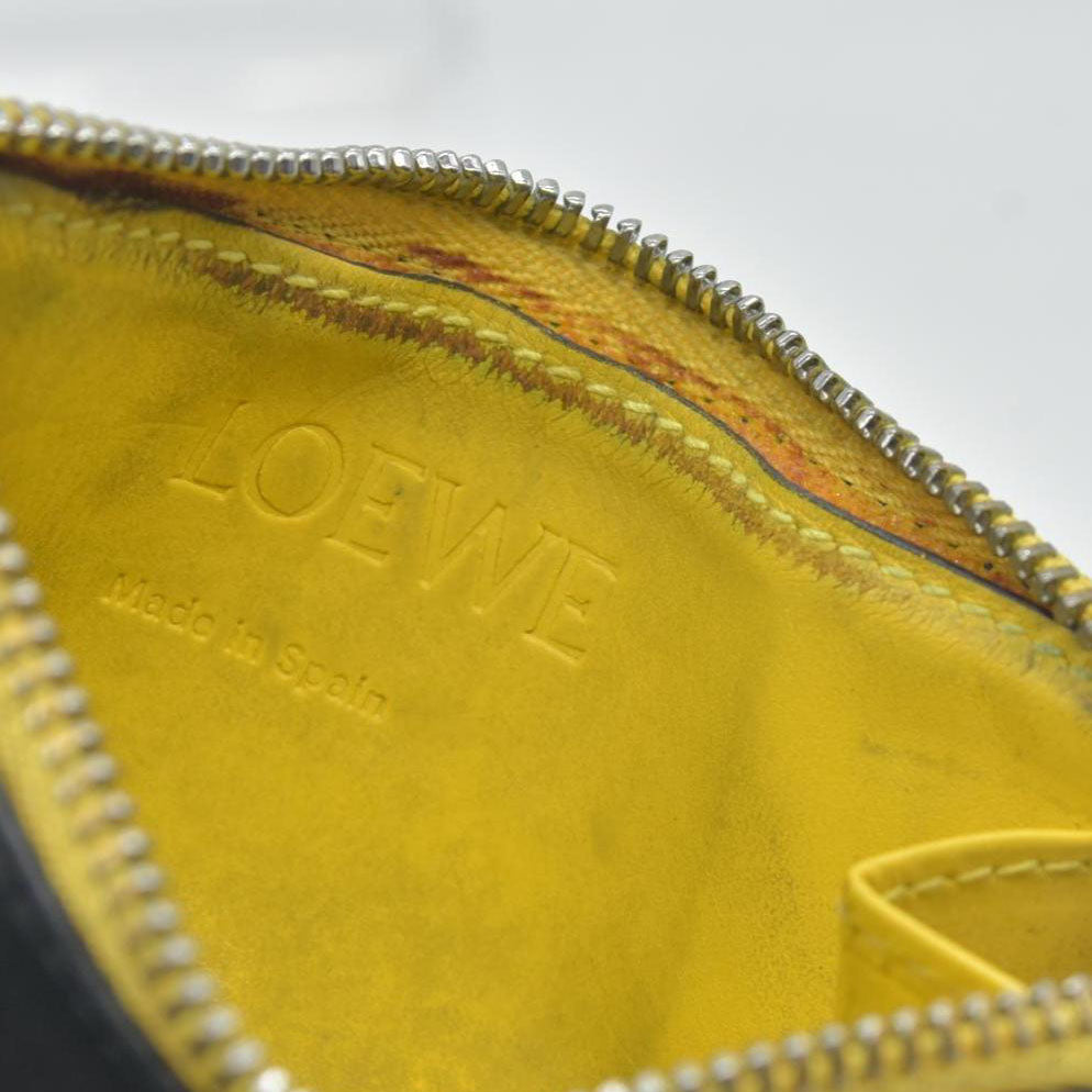 $450 Loewe DAMAGED Black Rainbow Coin Wallet CONSIGNMENT