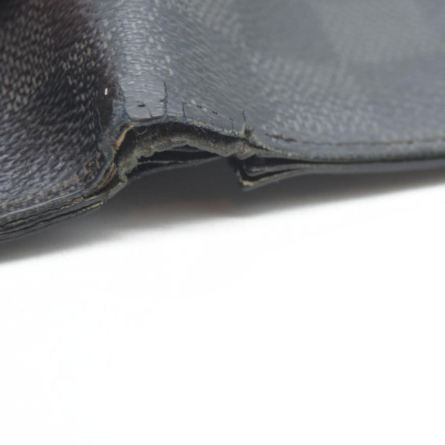 Louis Vuitton Damier Graphite Portefeuille Smart Bifold Wallet Black TS1167