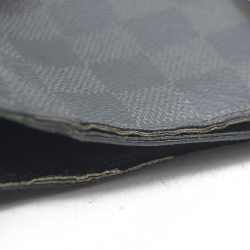 Louis Vuitton Damier Graphite Portefeuille Smart Bifold Wallet Black TS1167