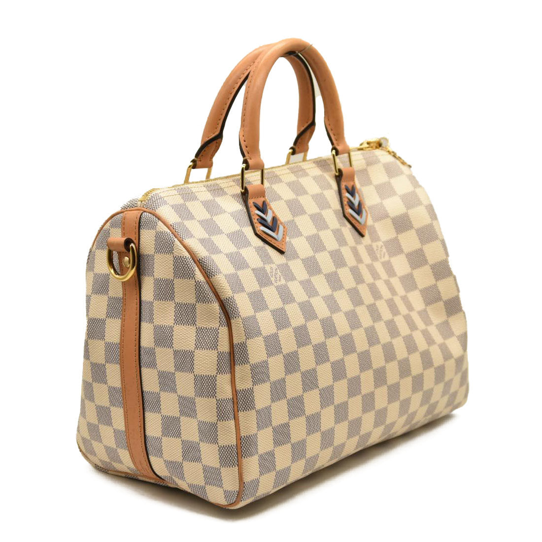 LOUIS VUITTON  Damier Azur Braided Speedy Bandouliere 30 Blue