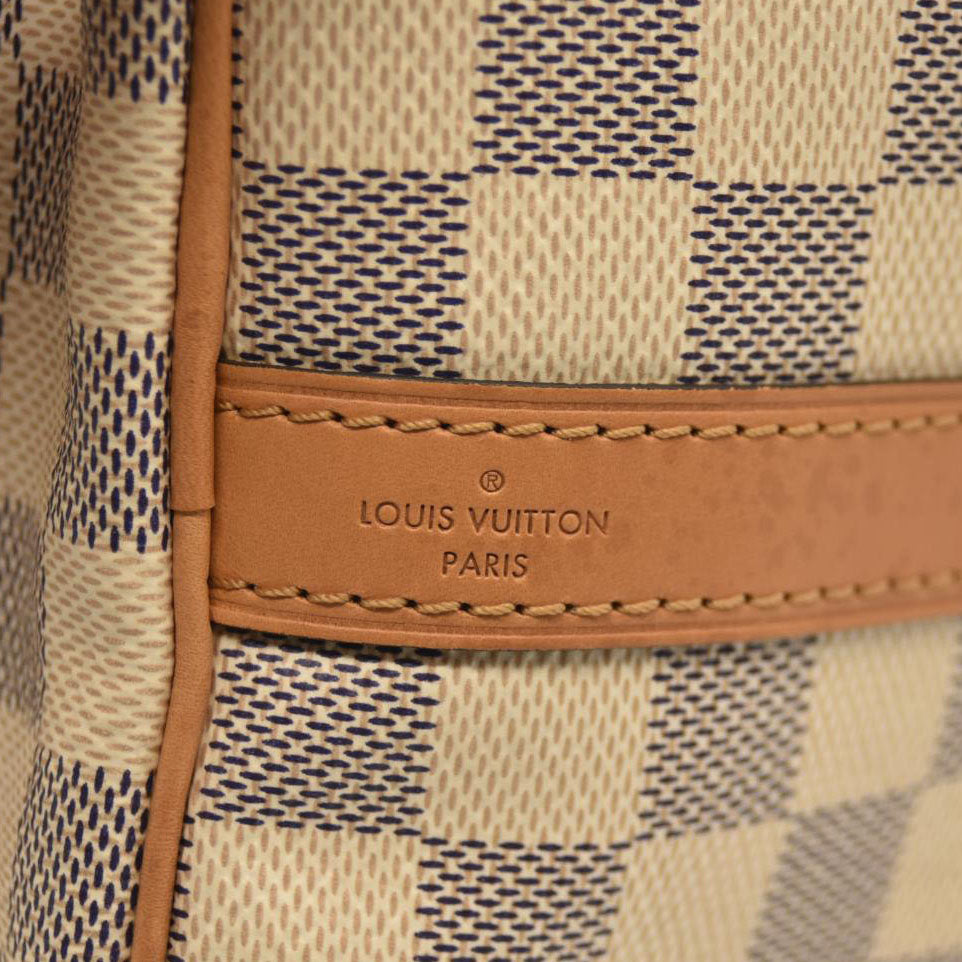 LOUIS VUITTON  Damier Azur Braided Speedy Bandouliere 30 Blue