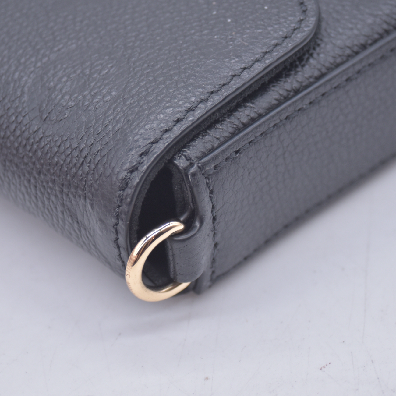 $1770 Louis Vuitton Felicie NM Black Empreinte RFID
