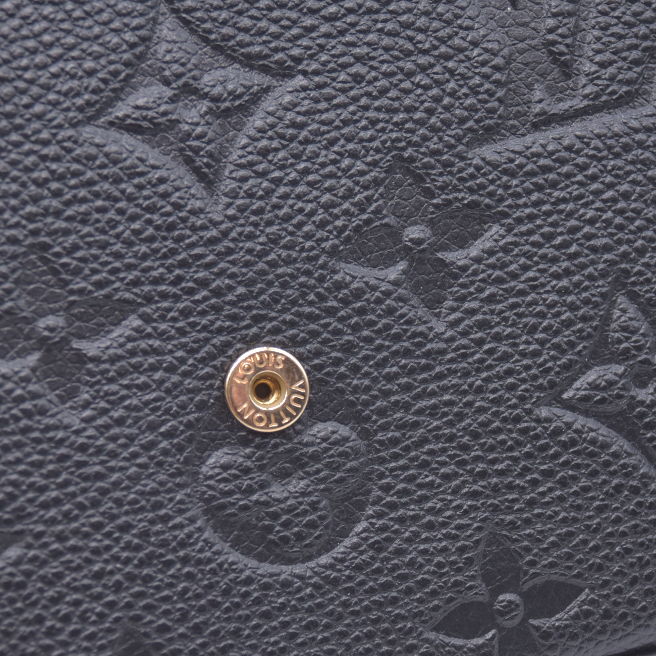 $1770 Louis Vuitton Felicie NM Black Empreinte RFID