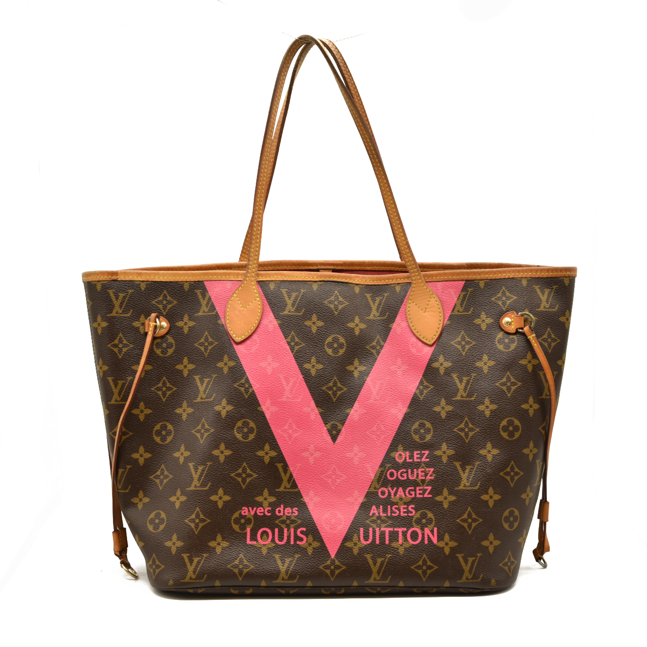 Louis Vuitton Monogram V Neverfull MM Grenade with Pouch CA1125