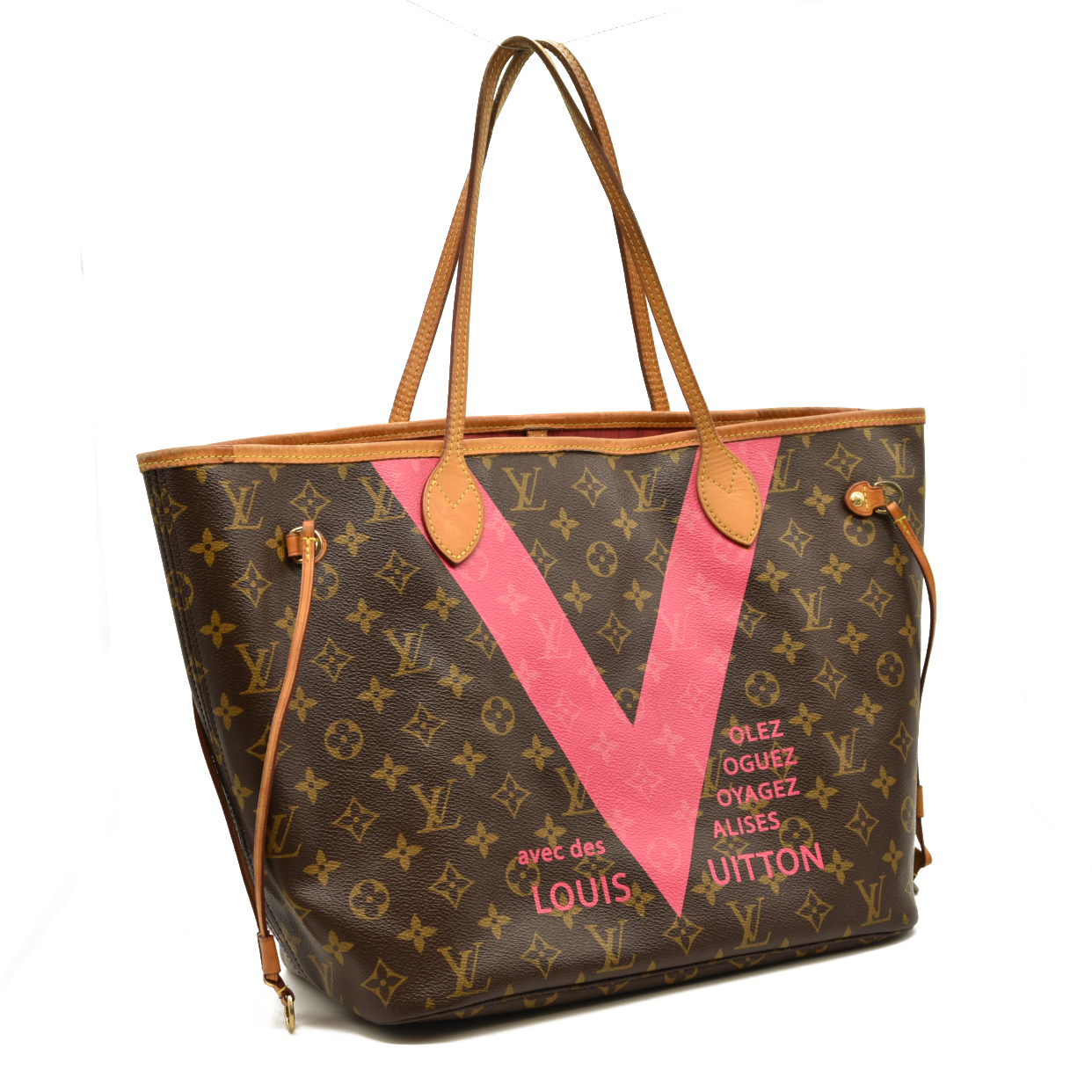 Louis Vuitton Monogram V Neverfull MM Grenade with Pouch CA1125