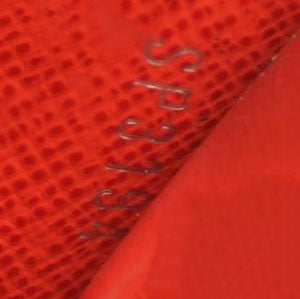 LOUIS VUITTON Monogram Tribal Mask Chain Wallet Rouge