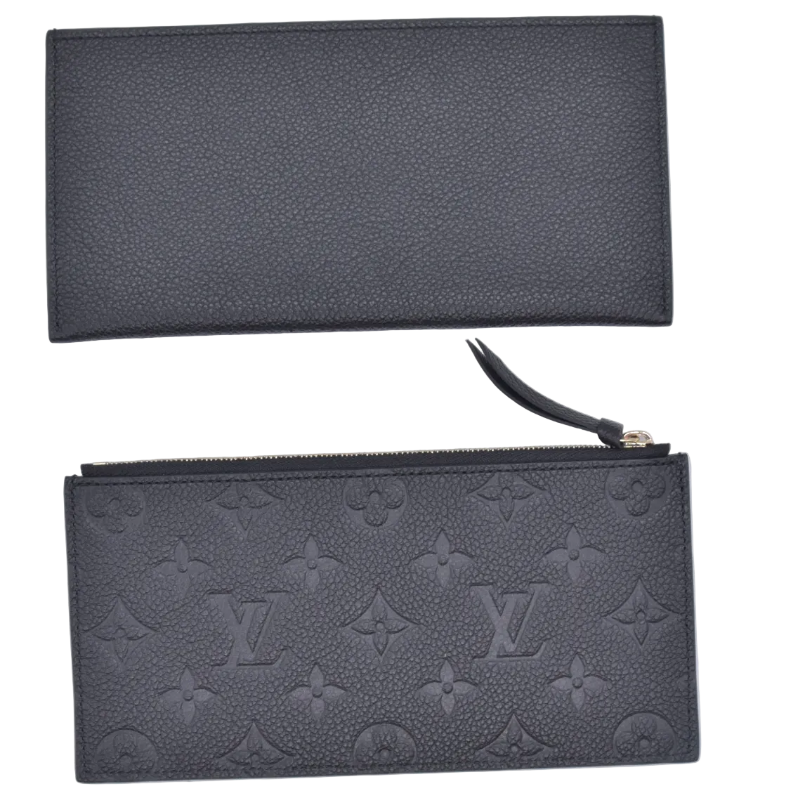 $1770 Louis Vuitton Felicie NM Black Empreinte RFID