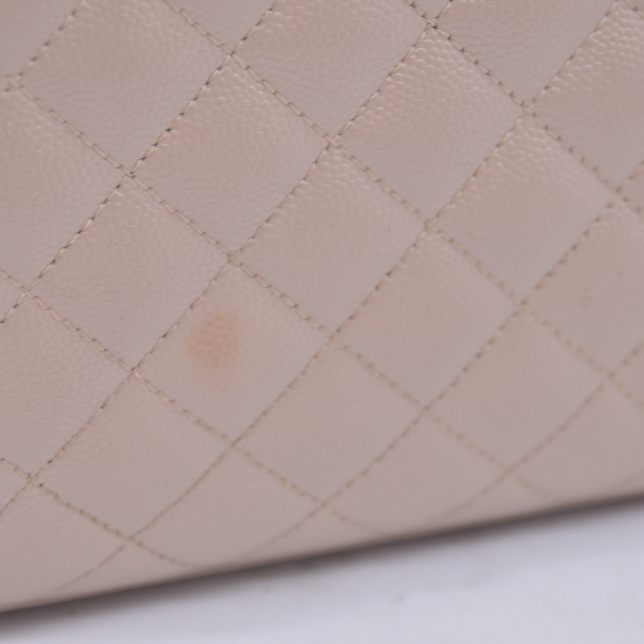 $3300 2021 Saint Laurent Grain De Poudre Textured Mixed Matelasse Medium Triquilt Monogram Satchel Beige