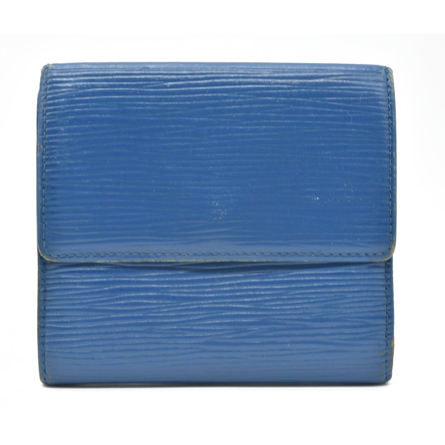 $695 1993 Louis Vuitton Epi Elise Trifold Wallet Blue MI0923