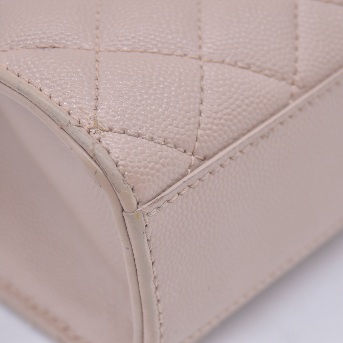 $3300 2021 Saint Laurent Grain De Poudre Textured Mixed Matelasse Medium Triquilt Monogram Satchel Beige