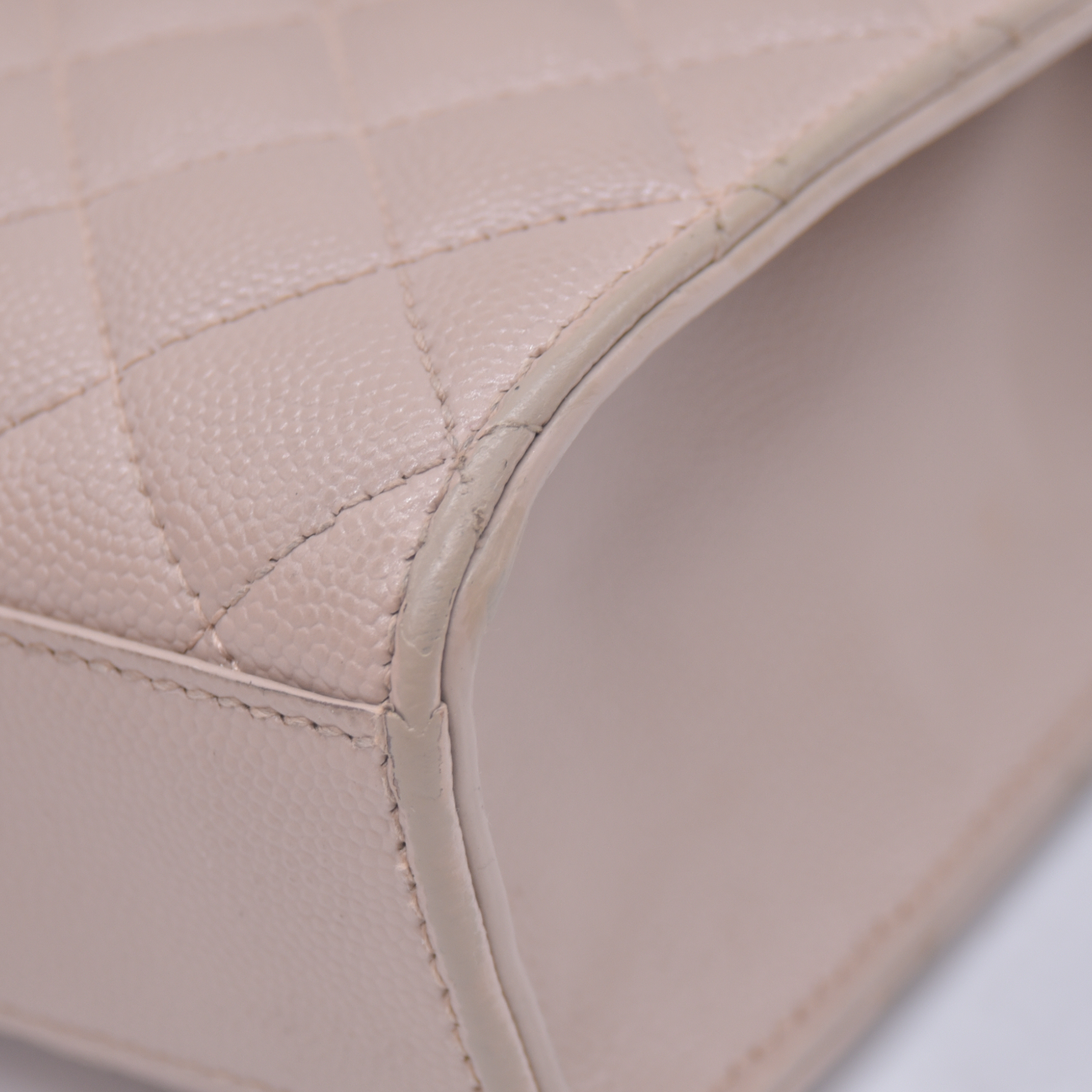 $3300 2021 Saint Laurent Grain De Poudre Textured Mixed Matelasse Medium Triquilt Monogram Satchel Beige