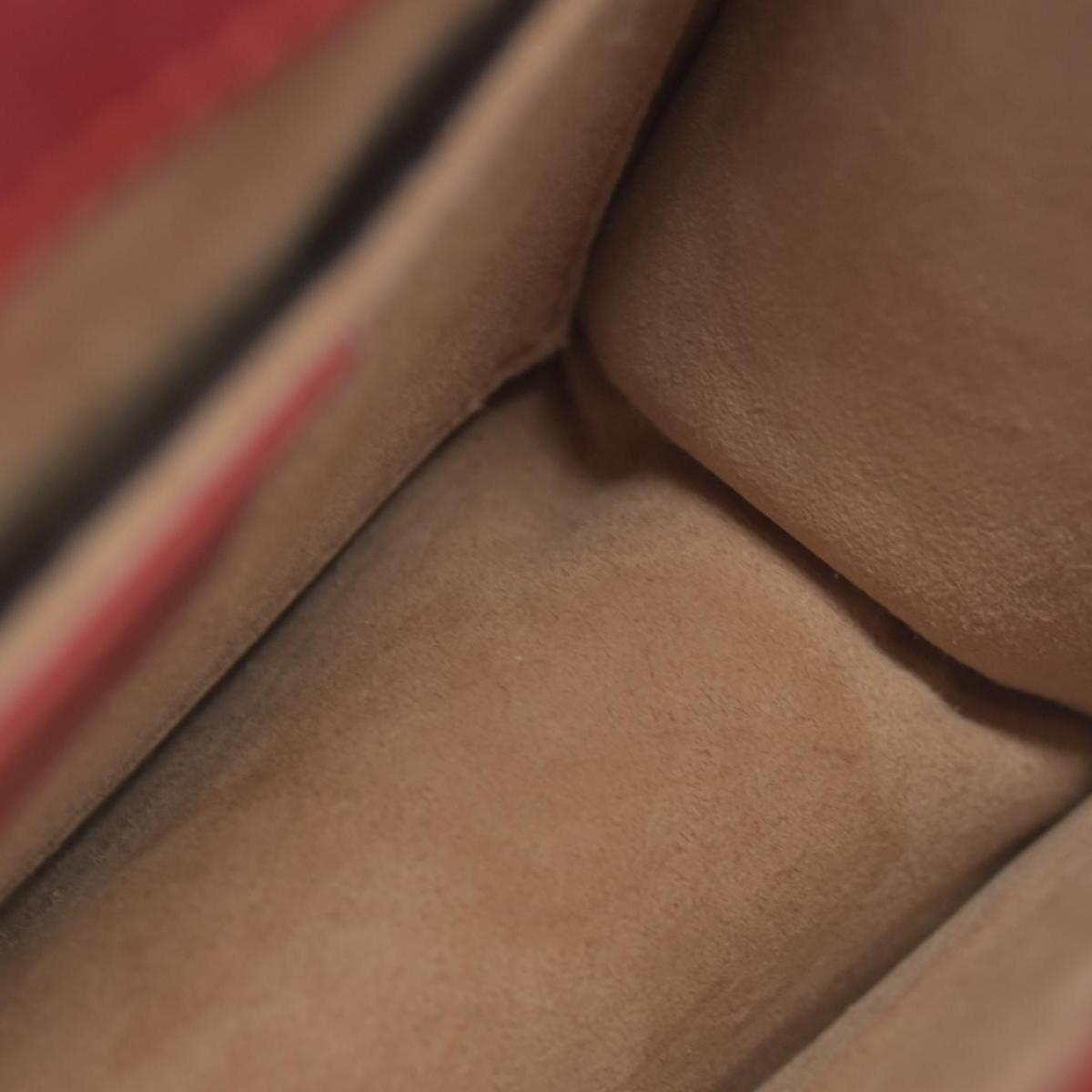 $1980 Gucci Calfskin Mini Sylvie Chain Shoulder Bag Hibiscus Red