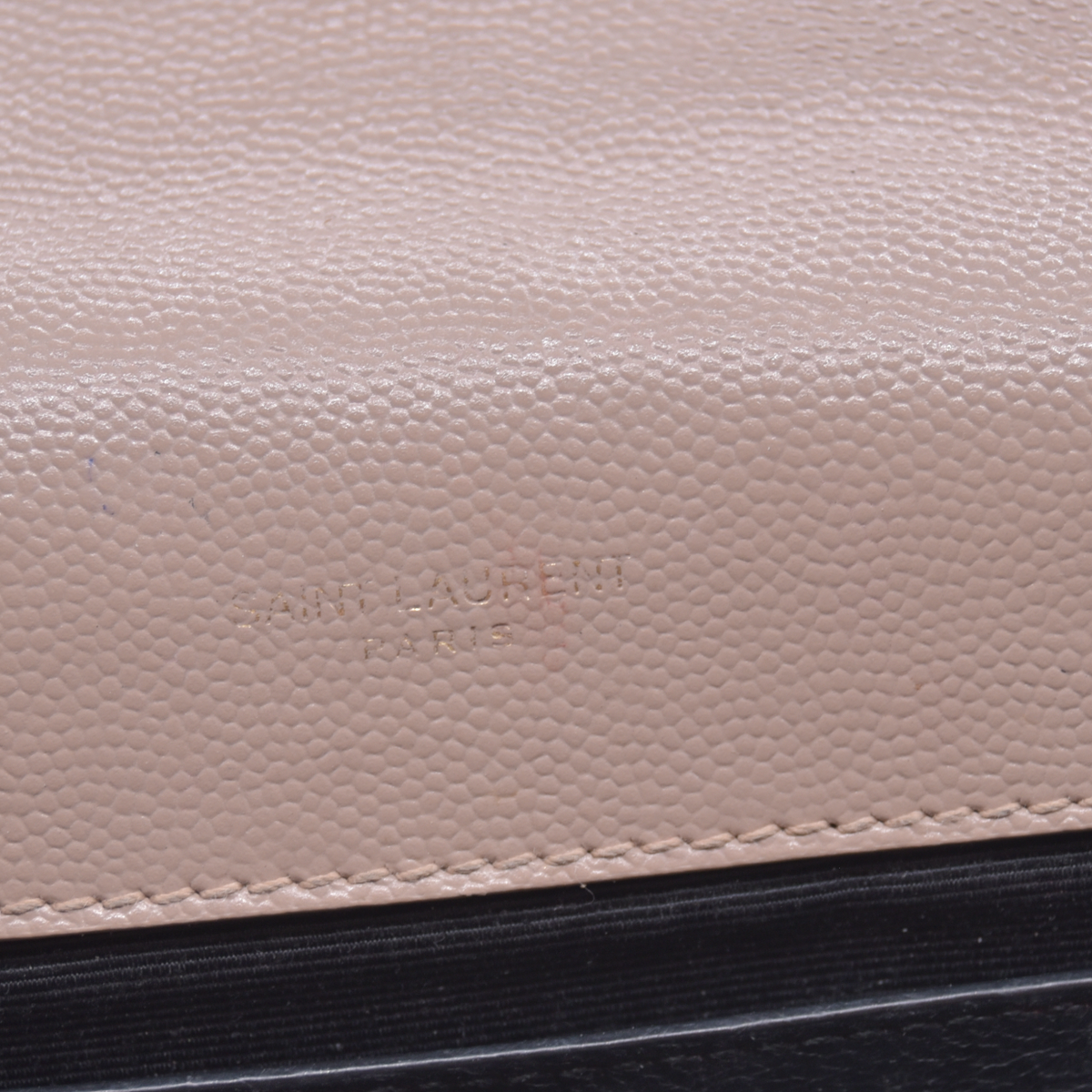 $3300 2021 Saint Laurent Grain De Poudre Textured Mixed Matelasse Medium Triquilt Monogram Satchel Beige