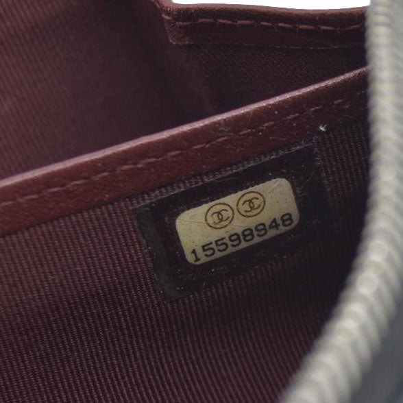 $1200 Chanel 2011 Caviar Leather Zip Around Long Wallet
