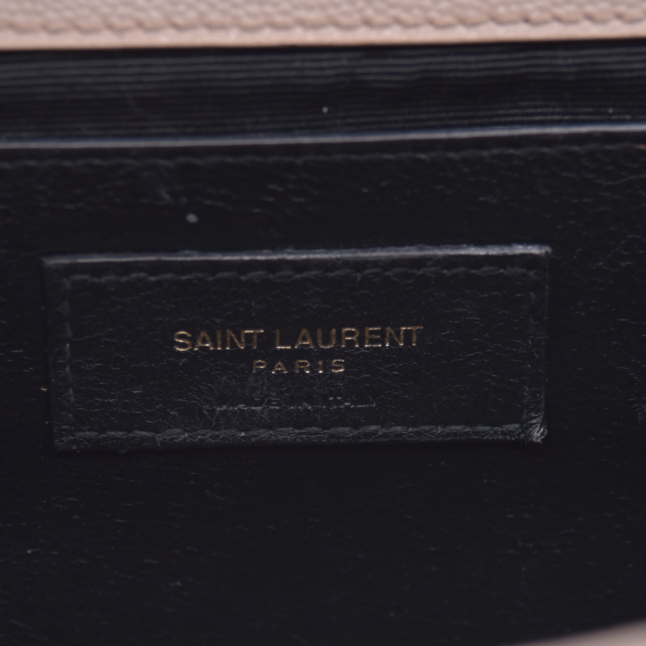 $3300 2021 Saint Laurent Grain De Poudre Textured Mixed Matelasse Medium Triquilt Monogram Satchel Beige