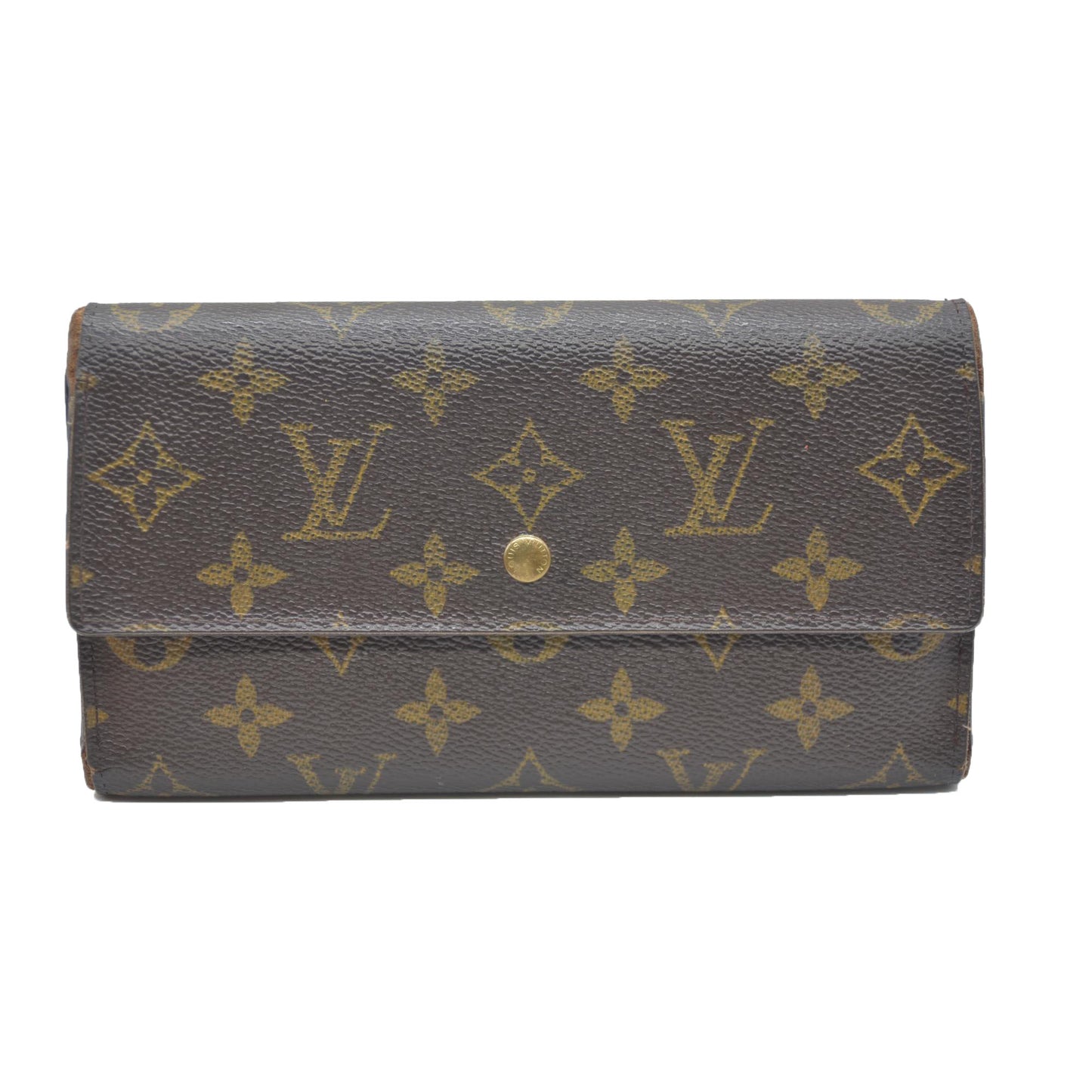 Louis Vuitton Monogram Porte Tresor International Trifold Long Wallet MB1023