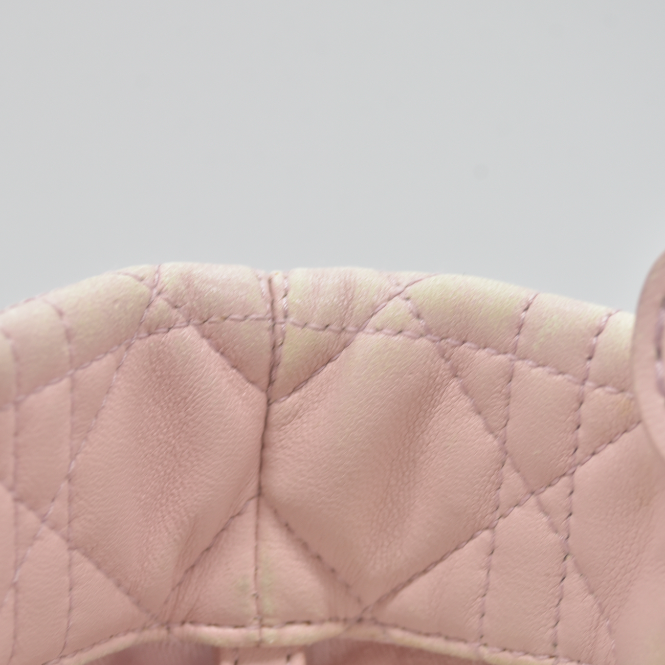 $2550 Dior Pink Cannage Quilted Leather Lady Dior Small Tote Bag
