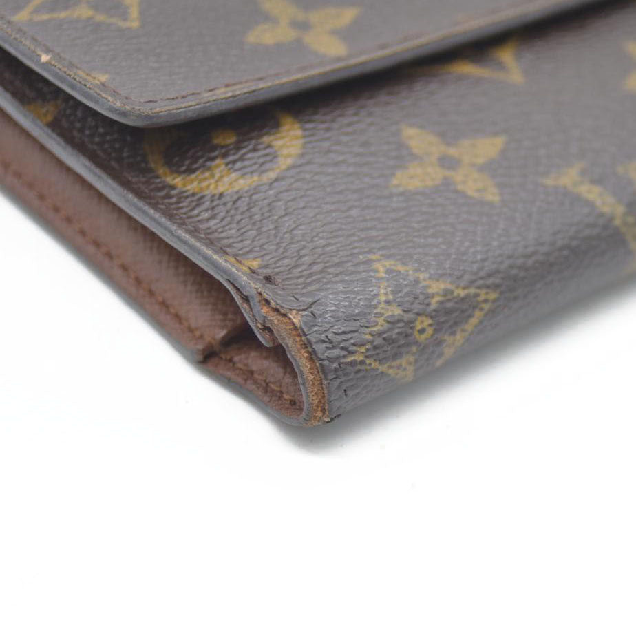 Louis Vuitton Monogram Porte Tresor International Trifold Long Wallet MB1023