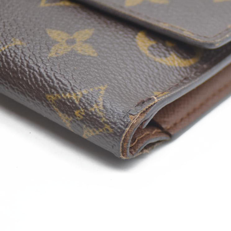 Louis Vuitton Monogram Porte Tresor International Trifold Long Wallet MB1023