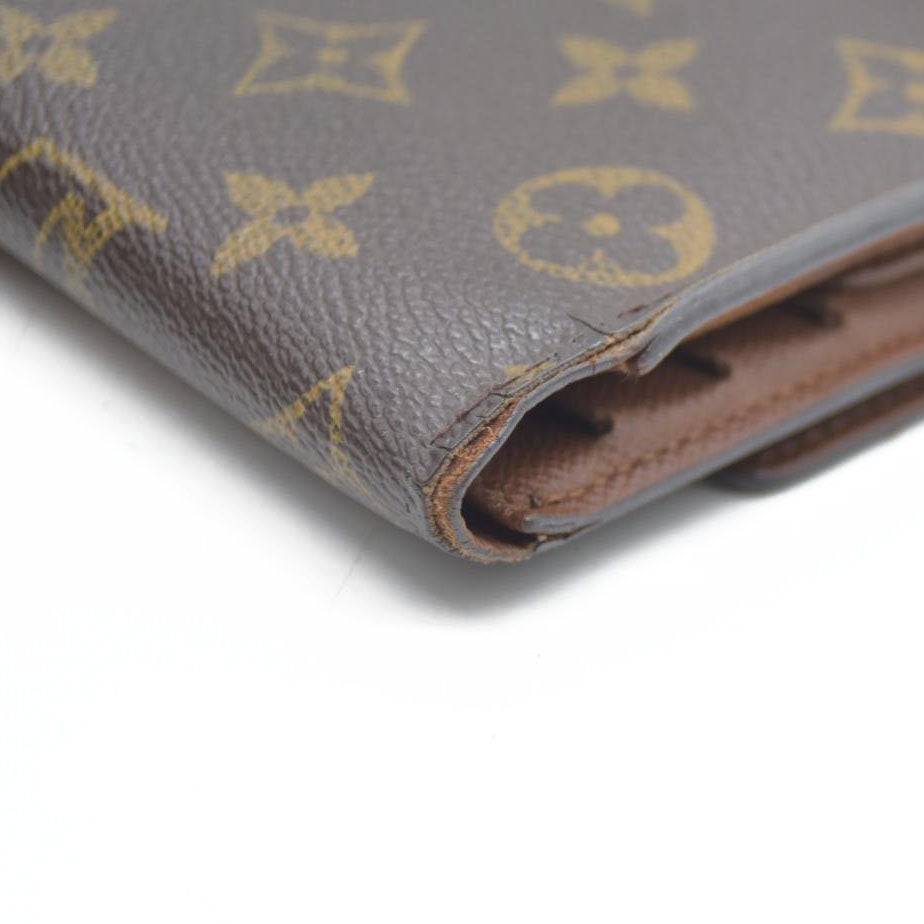 Louis Vuitton Monogram Porte Tresor International Trifold Long Wallet MB1023
