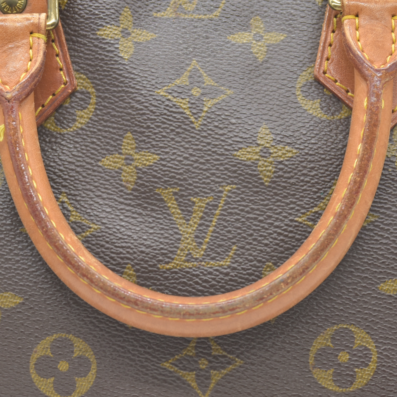 $2090 1993 Louis Vuitton Alma PM Brown Monogram VI1913