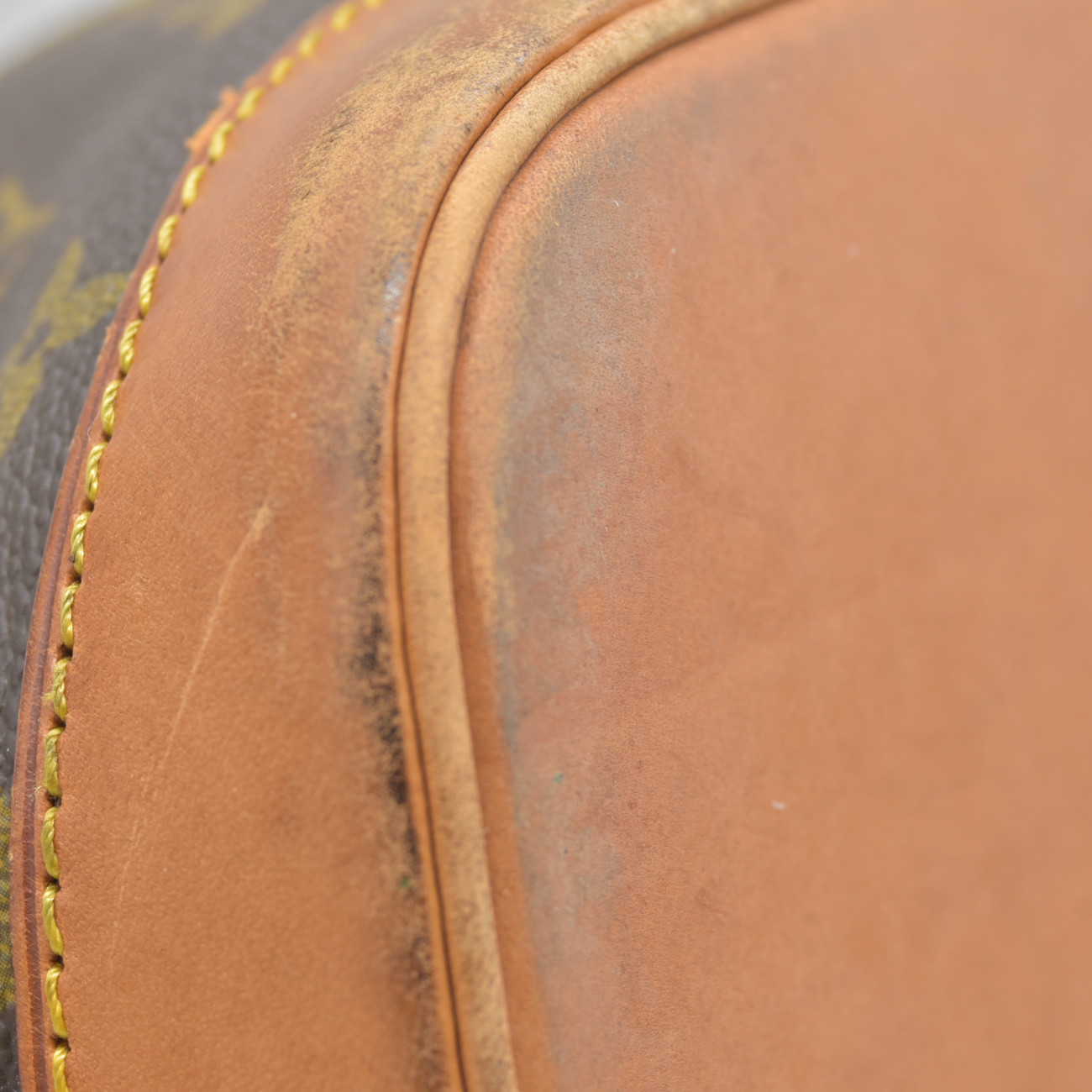 $2090 1993 Louis Vuitton Alma PM Brown Monogram VI1913