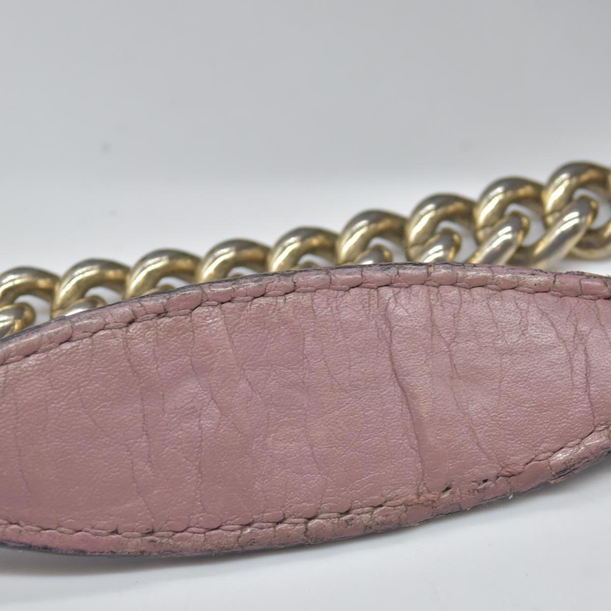 Gucci Pebbled Calfskin Medium Soho Chain Shoulder Bag Antique Rose