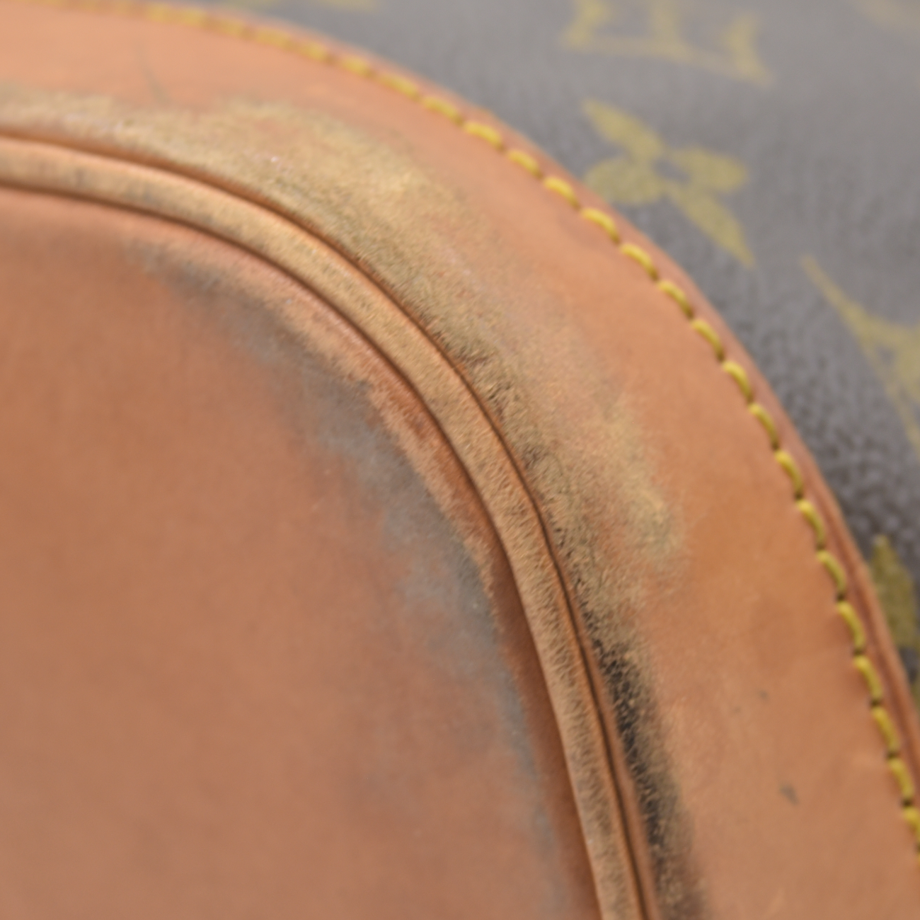 $2090 1993 Louis Vuitton Alma PM Brown Monogram VI1913