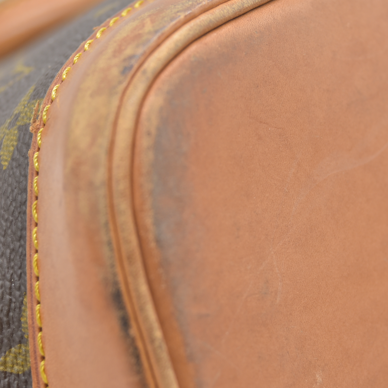 $2090 1993 Louis Vuitton Alma PM Brown Monogram VI1913