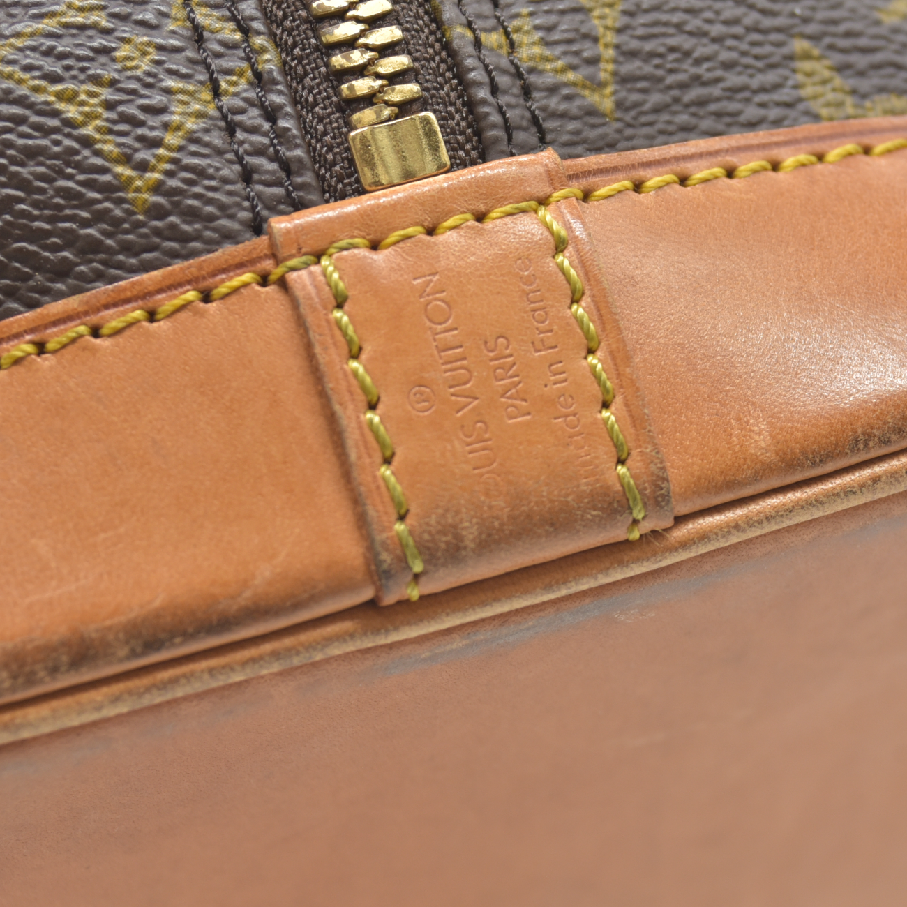 $2090 1993 Louis Vuitton Alma PM Brown Monogram VI1913