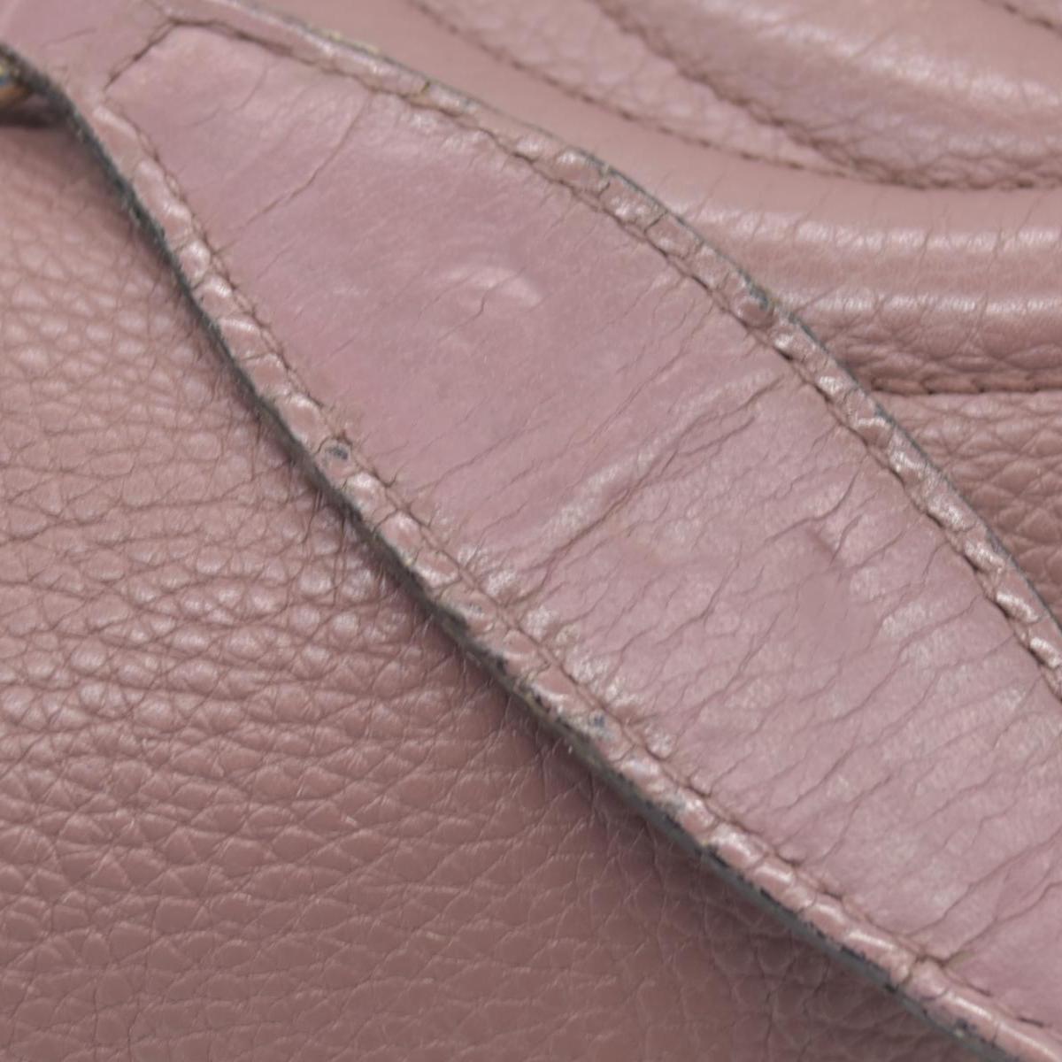 Gucci Pebbled Calfskin Medium Soho Chain Shoulder Bag Antique Rose