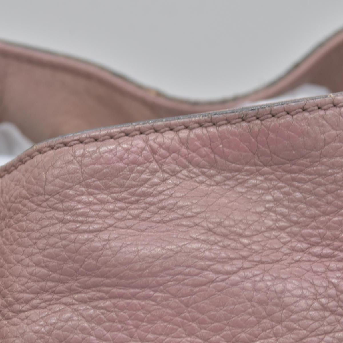 Gucci Pebbled Calfskin Medium Soho Chain Shoulder Bag Antique Rose