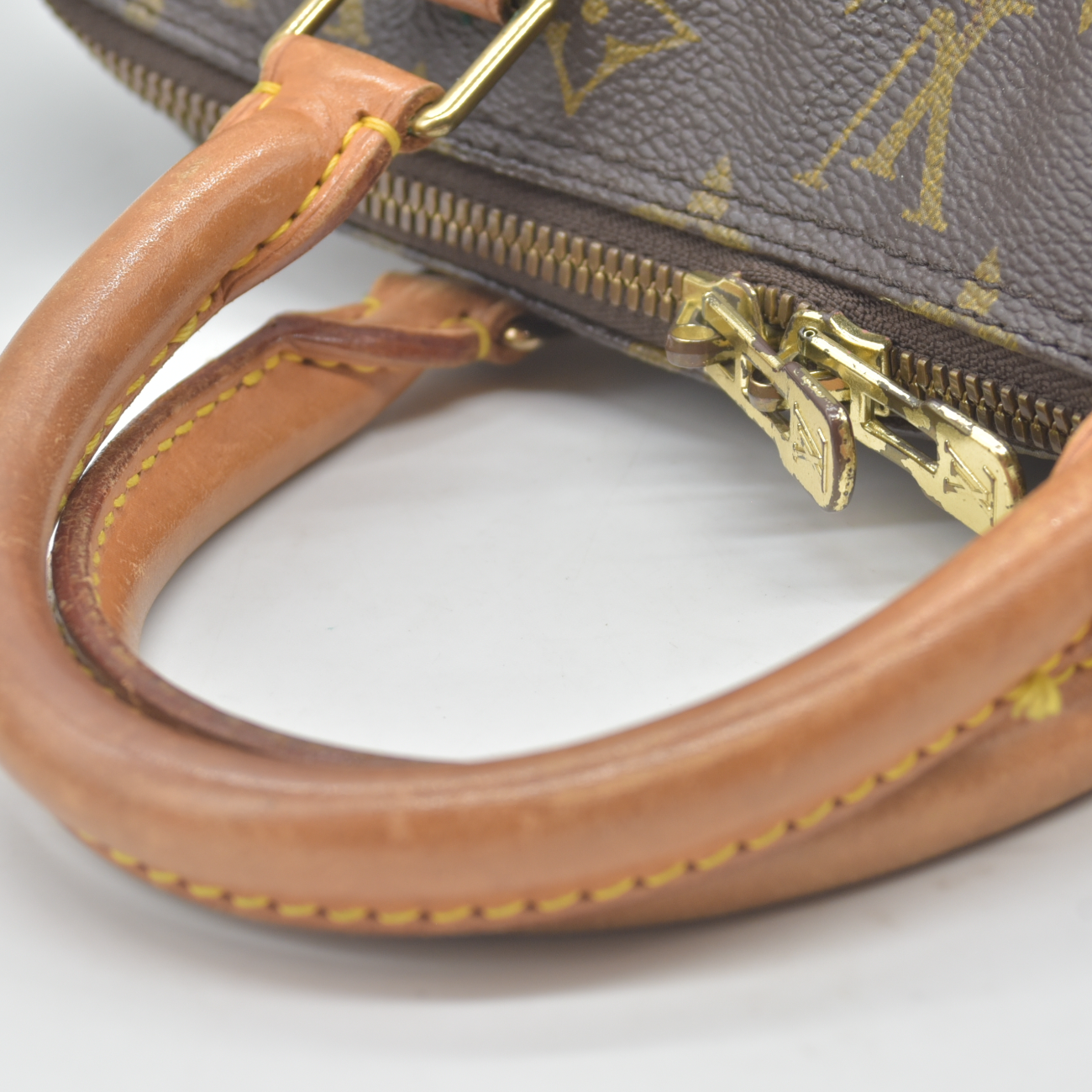 $2090 1993 Louis Vuitton Alma PM Brown Monogram VI1913