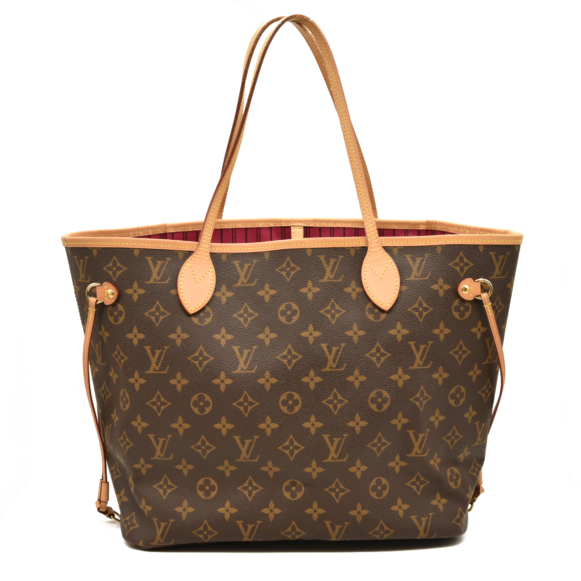 Louis Vuitton Monogram Neo Neverfull MM Pivoine with pouch and box RFID