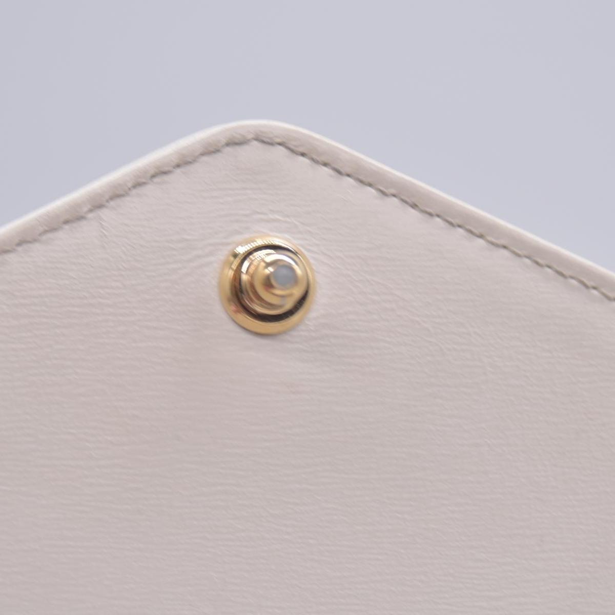 $2980 GUCCI Smooth Calfskin Medium Rajah Shoulder Bag White CONSIGNMENT