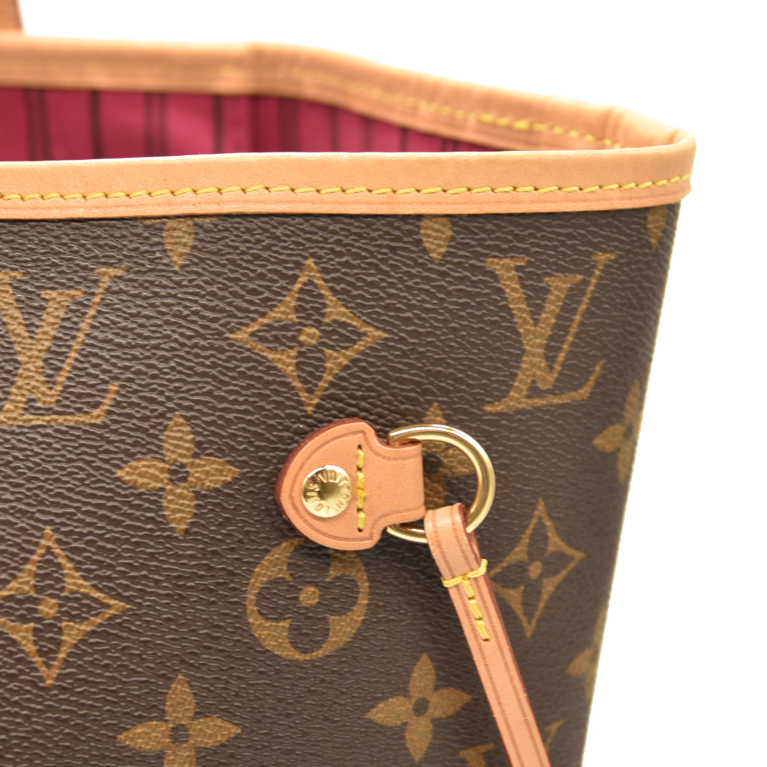 Louis Vuitton Monogram Neo Neverfull MM Pivoine with pouch and box RFID