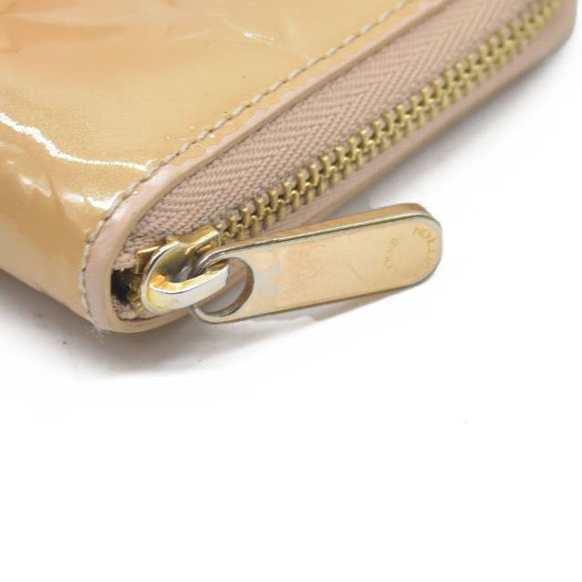 $520 Louis Vuitton Monogram Vernis Zippy Zip Around Wallet Coin Purse TH4089