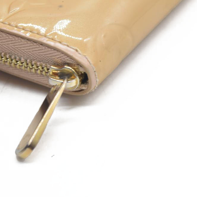 $520 Louis Vuitton Monogram Vernis Zippy Zip Around Wallet Coin Purse TH4089