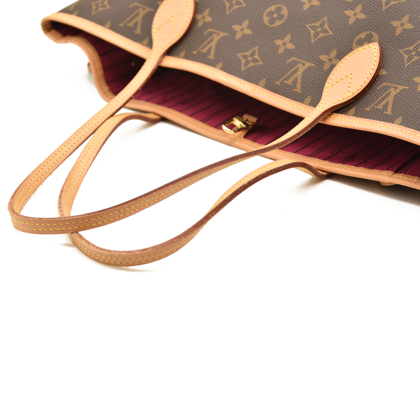 Louis Vuitton Monogram Neo Neverfull MM Pivoine with pouch and box RFID