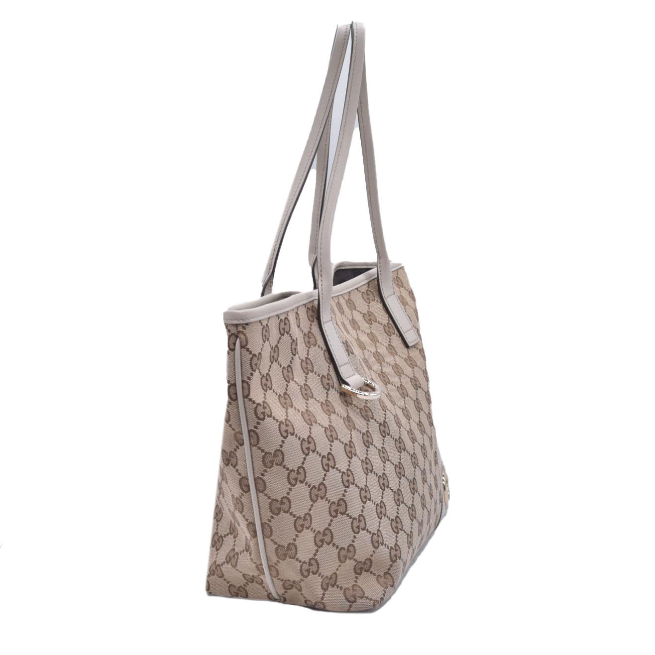 $1290 GUCCI GG Canvas Miss GG Tote Off White CONSIGNMENT